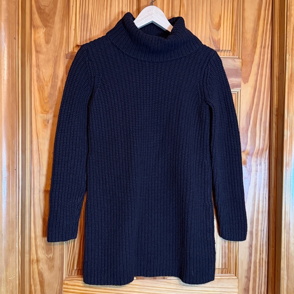 J. Jill Brown Wool Blend Turtleneck Knit Women's Sweater- Medium
